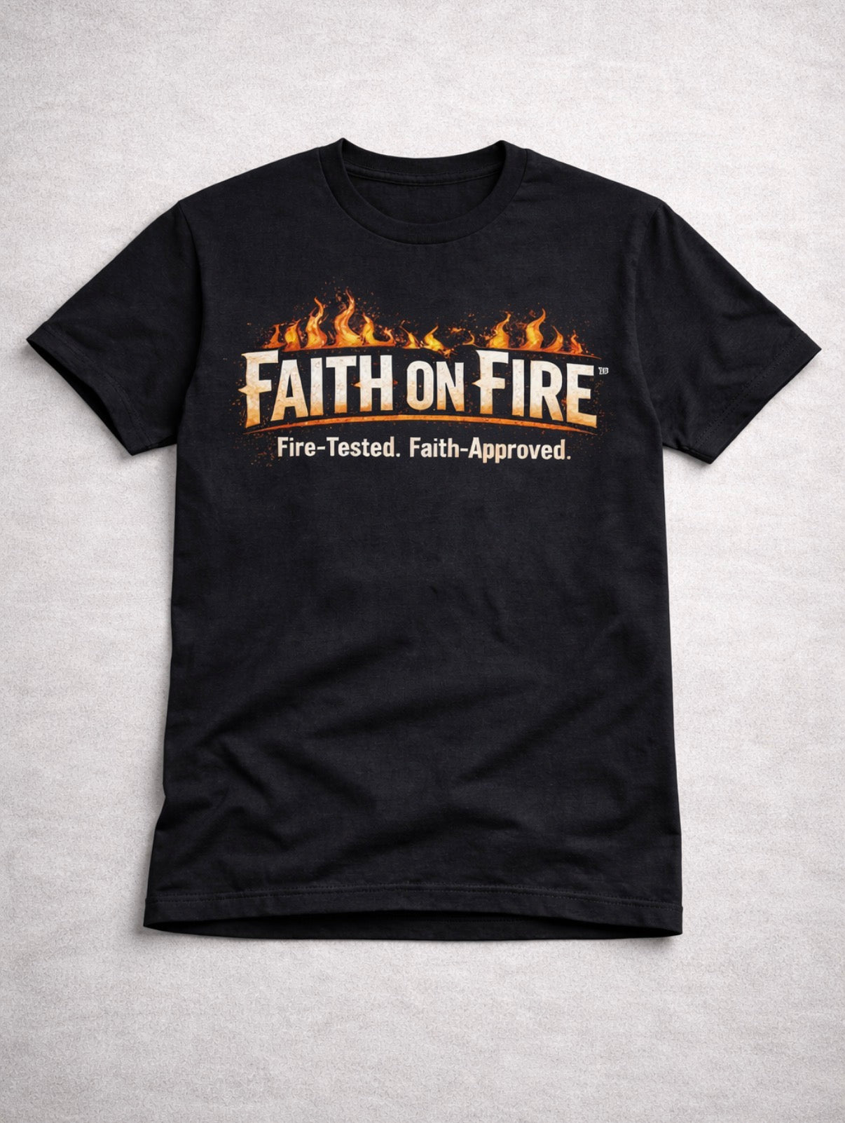 Faith on Fire Unisex Tshirt